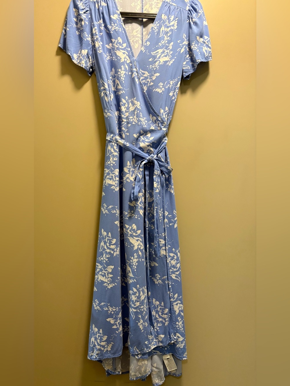 GAP Light Blue Wrap Floral Dress
